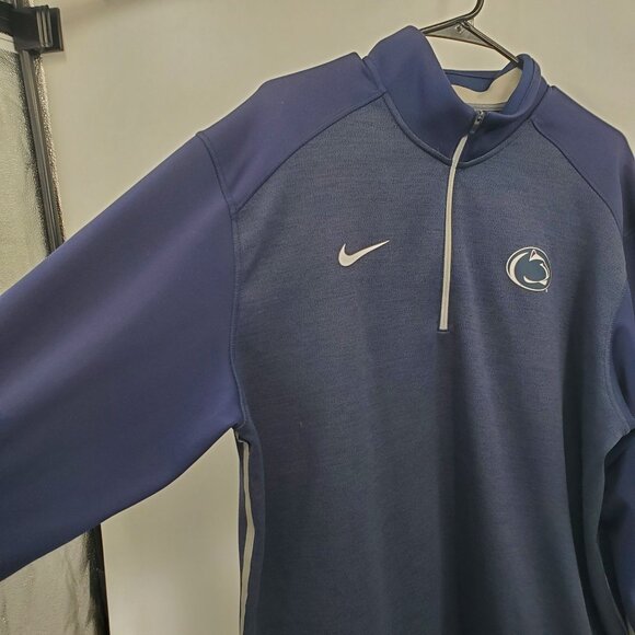 Nike Penn State Nittany Lions Long Sleeve Sweater Top Men Size XL Quarter Zip - Picture 2 of 14